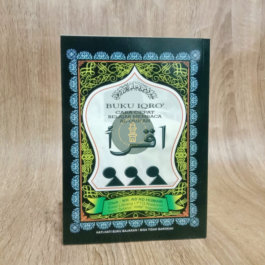 IQRO BENDEL HITAM BESAR Buku Iqro BESAR Hitam Iqro' Bendel BESAR Iqra' Lengkap