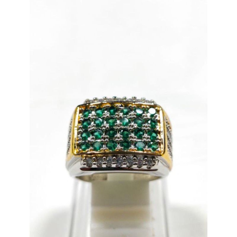 BATU GREEN SAFIR TABUR 24PCS ASLI NATURAL