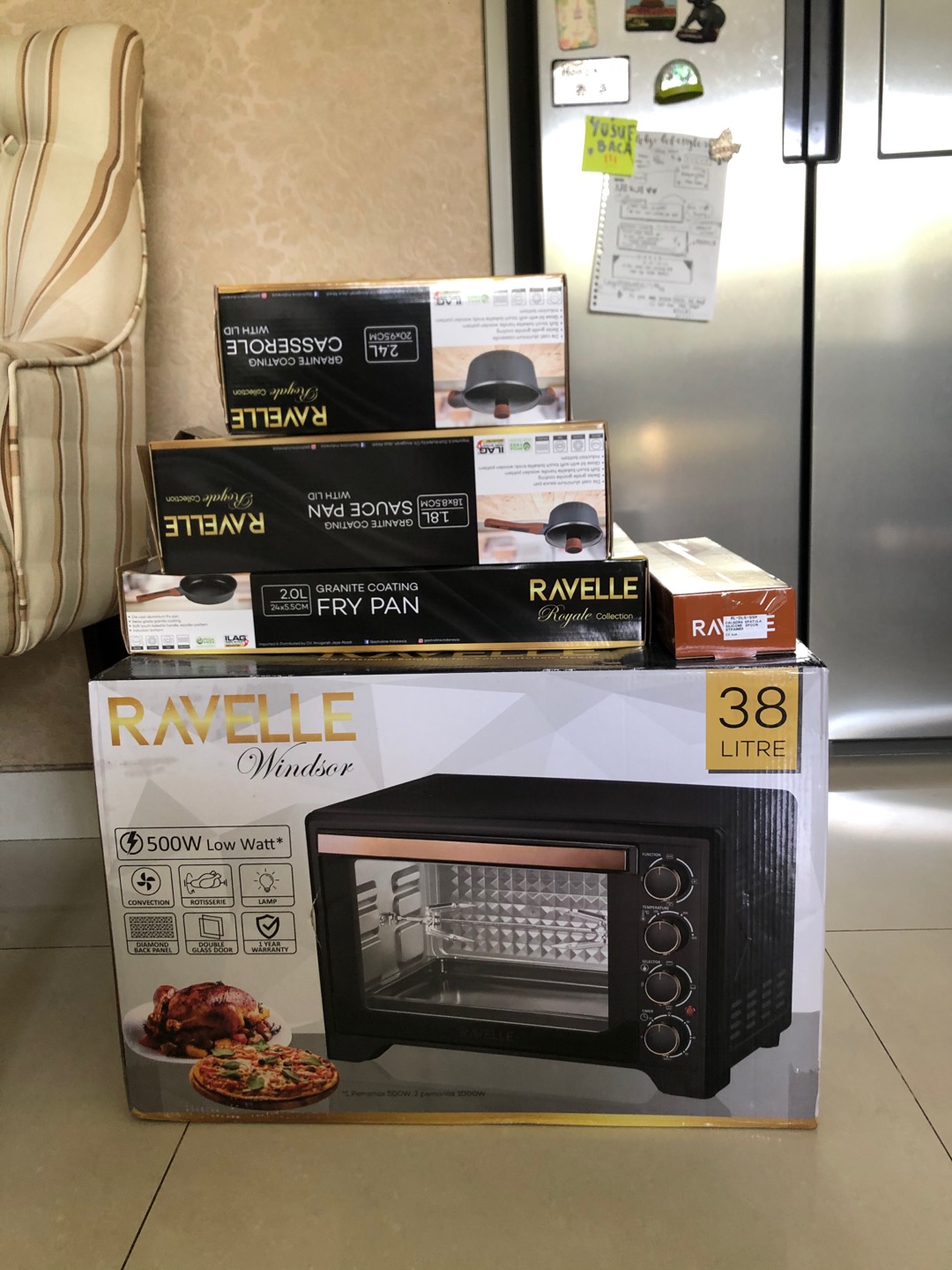 Panci Set Ravelle Prince Royale - Cookware 1 Set - Ilag Granitec Set Panci