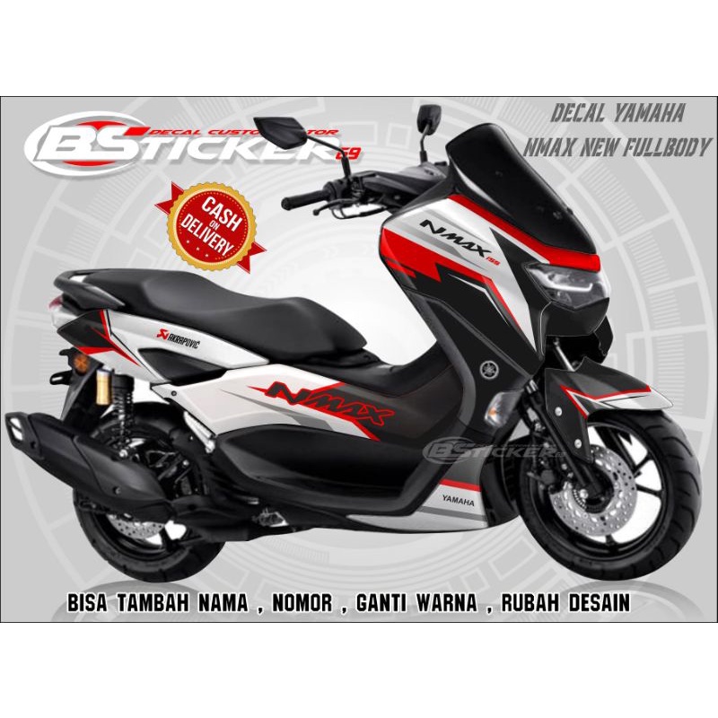 Stiker Decal Nmax new Modifikasi Variasi Aksesoris motor nmax