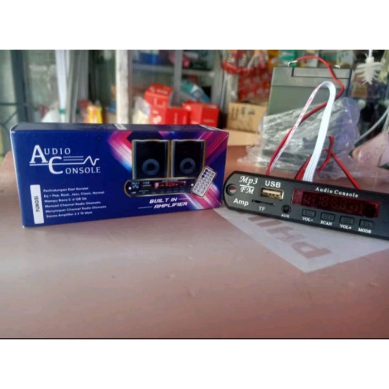 Kit mp3 bluetooth radio, audio consule plus amplifier 2x15w PAM 8403