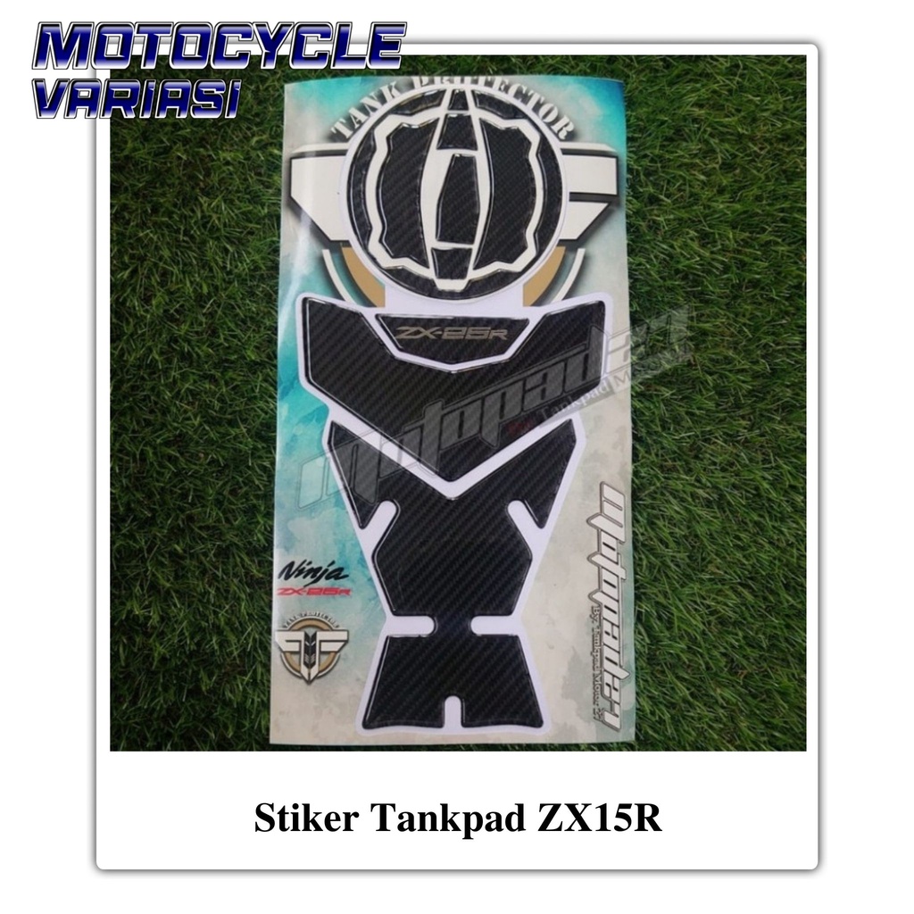 Sticker Stiker Resin Tankpad Carbon Karbon Kawasaki ZX25R Premium