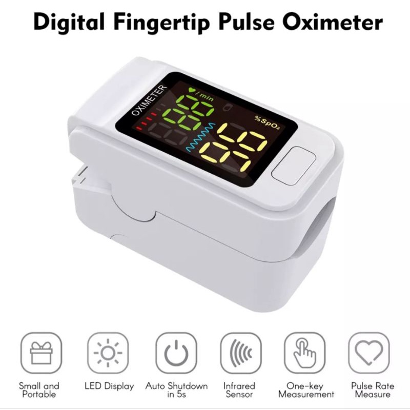 oximeter putih SO811 dan MD2400 alat ukur oksigen pulse fingertrip