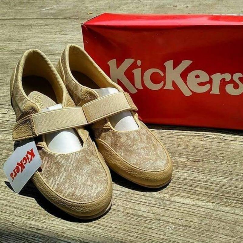 KICKERS Kulit Sepatu Sandal Tali Velcro 37-40