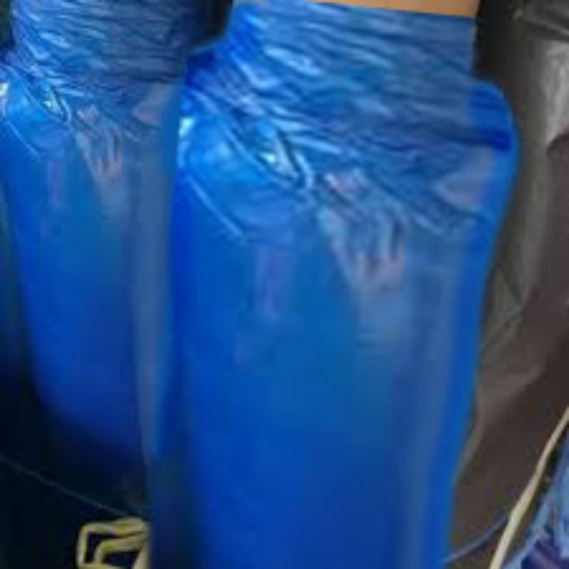 Kantong Plastik PE Biru Meteran Tebal 0,10