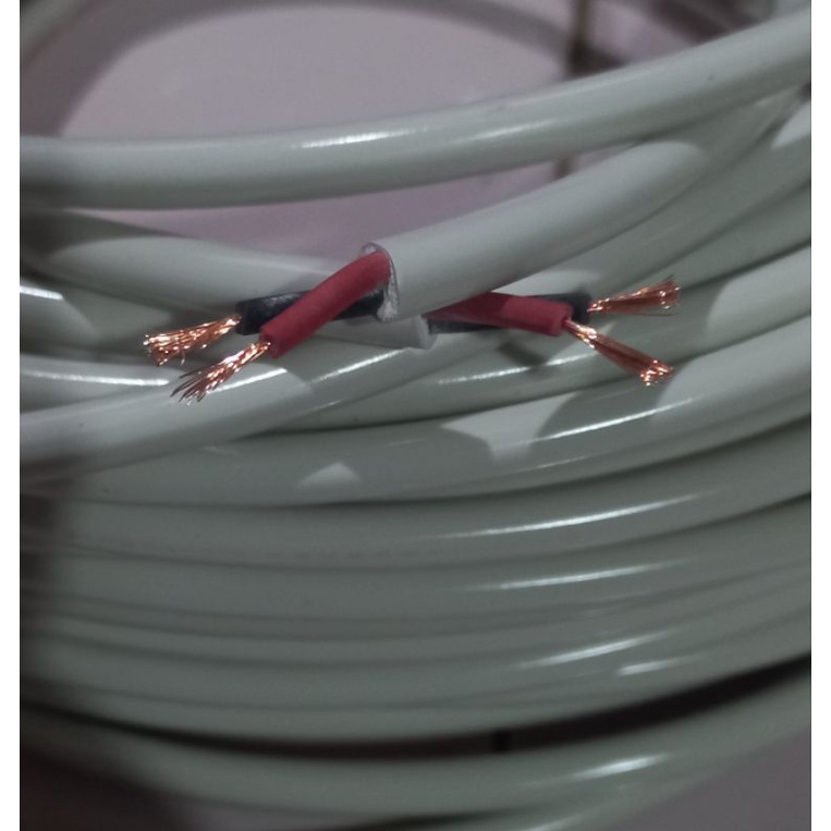 harga (PER METER) Kabel Listrik 2x0.75 PER METER Serabut Putih JEVON Hyo kabel instalasi ringan lampu rumah.uk 2X0.75 PUTIH/HITAM