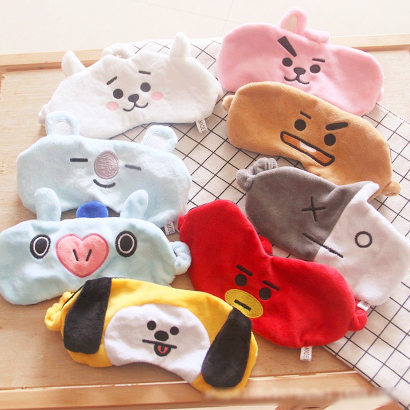 BTEP [READY INDO] BT21 BTS penutup mata tidur eyepatch eye sleeping mask bangtan boys masker