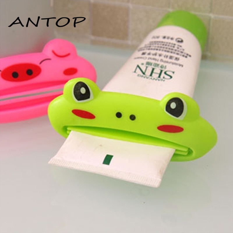 1 Pcs Lucu Kartun Hewan Serbaguna Extruder Pasta Gigi Korea Kreatif Extruder ANTOP