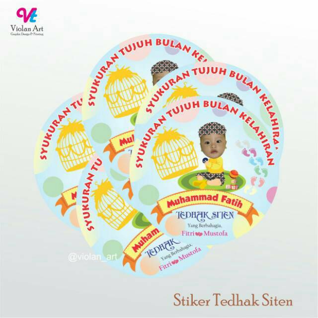 Paling Inspiratif Desain Stiker Tedak Siten Feiwie Dasmeer