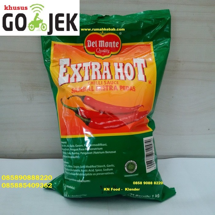 

TERLARIS KHUSUS GOJEK-GOSEND - SAOS SAMBAL EXTRA HOT DEL MONTE - EXTRA HOT !!