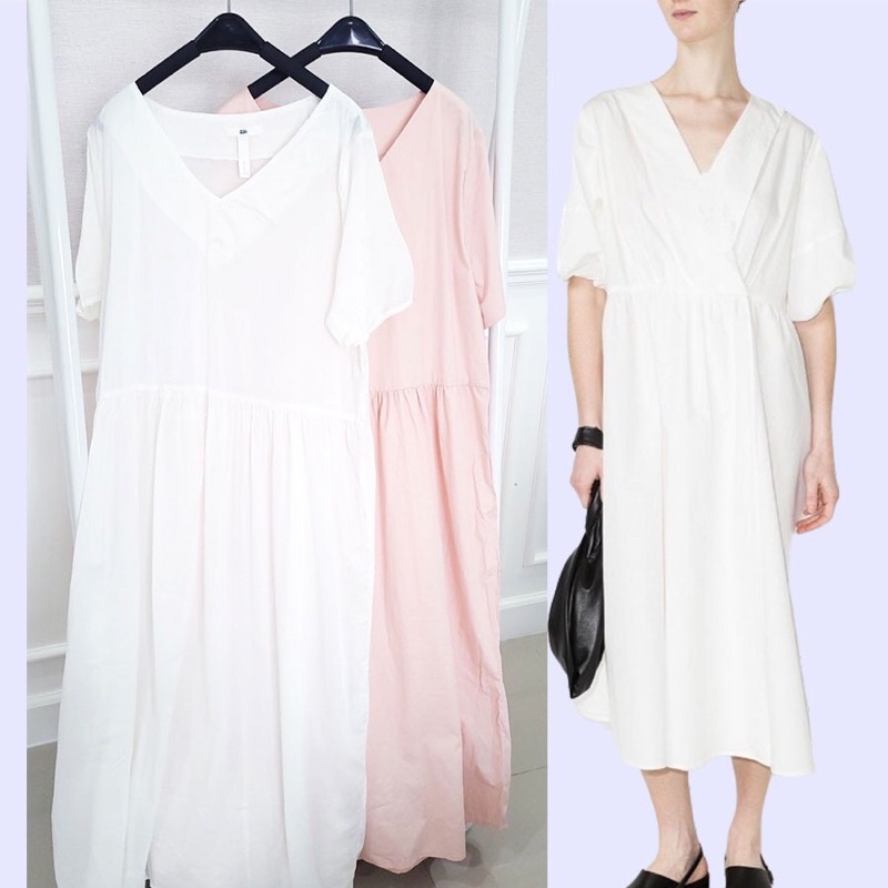 lovemecorner SALE hmd128 H&M POPLIN DRESS MIDI DRESS MOTIF KOTAK GINGHAM POLOS SUPER COMFY ADEM FLOW