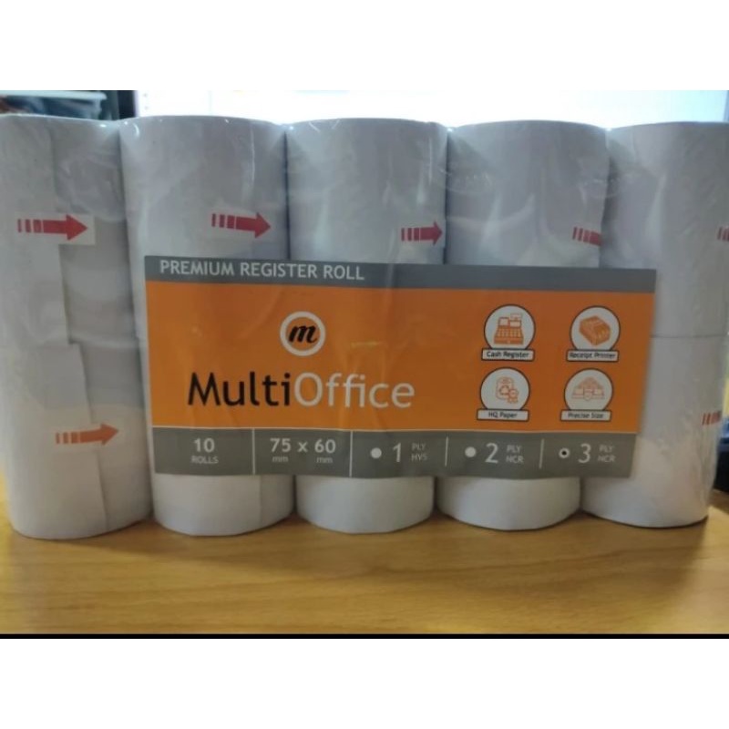 

Kertas kasir / Register Roll / Kertas Tellstruk Multi Office 75 x 60 mm