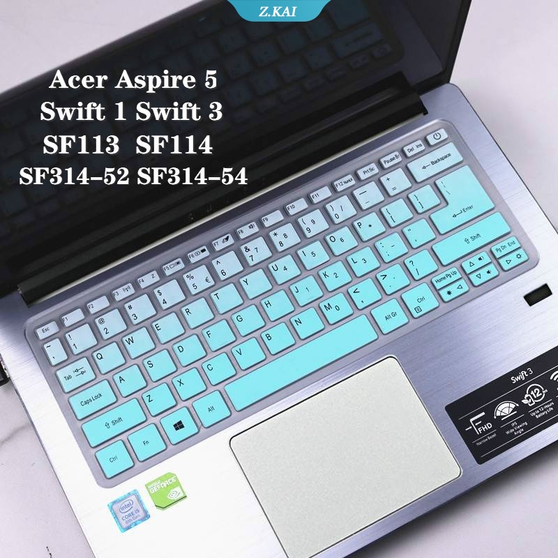 Stiker Pelindung Keyboard Bahan Silikon Untuk Acer Notebook Acer Aspire 5 Swift 3 SF113 SF314-52 SF314-54 / Swift 1 SF114-32 &quot;ZK