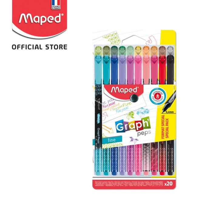 

MAPED GRAPH PEPS FINELINER PREMIUM-POUCHX20 SPECIAL PACK