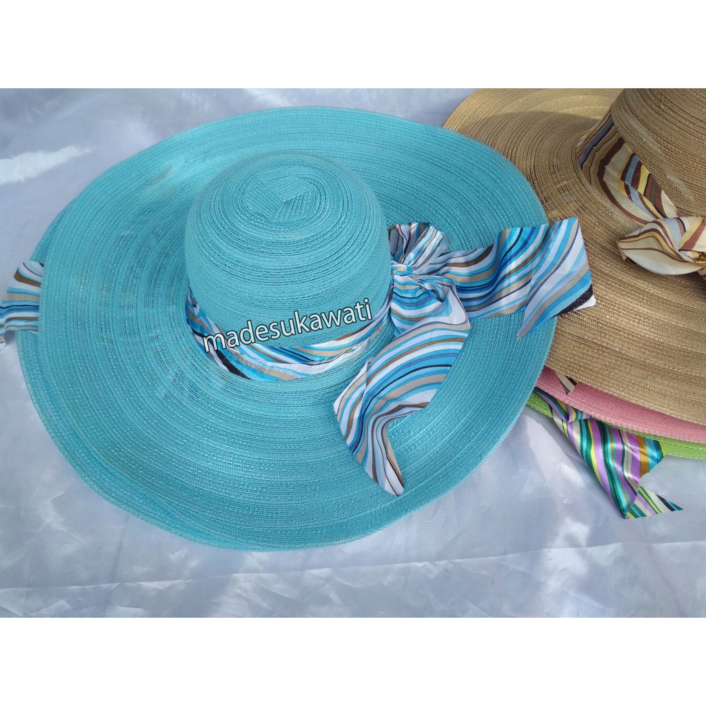 topi santai pantai cewek bali adem diameter 50cm