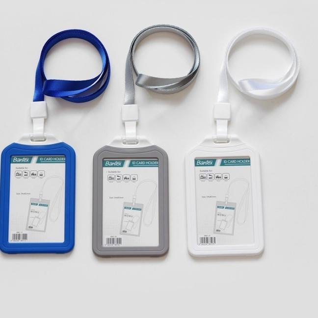 

[PROMO IWT67] Bantex Cobalt Blue Dual Side ID Card Holder Lanyard Portrait 8881 Harga Termurah