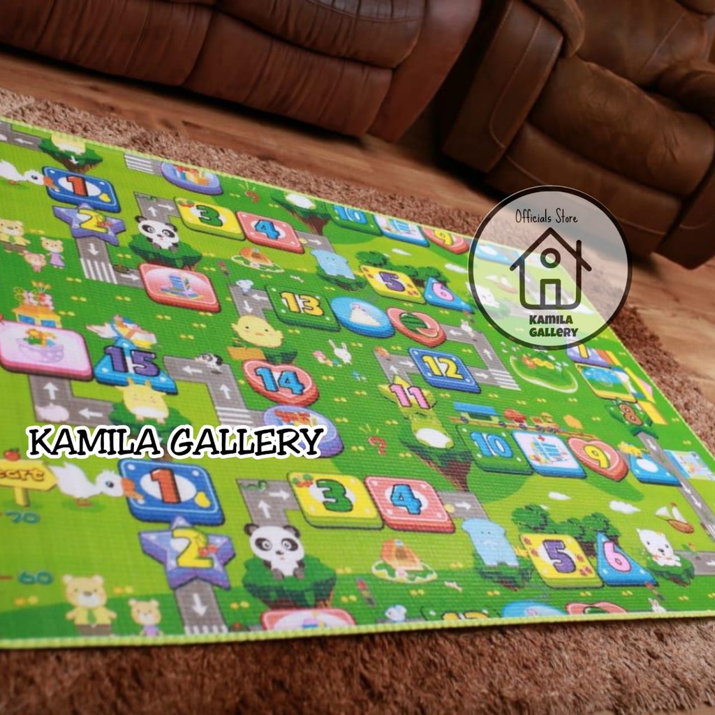 PLAYMAT BABY KARPET BAYI BALITA Alas Lantai Tikar Gulung Anak Anti Air MOTIF KARAKTER