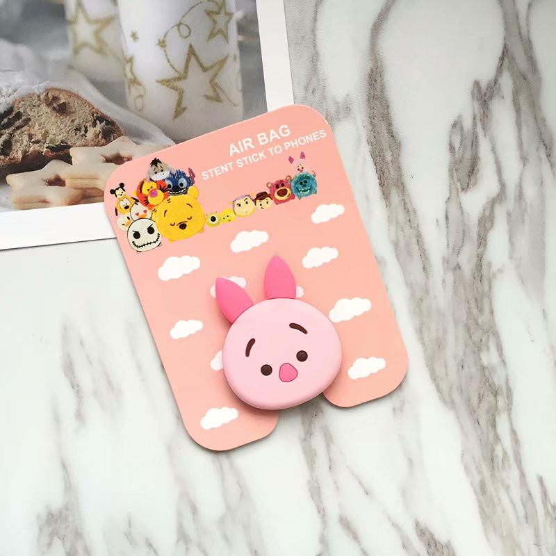 3d Popsocket phone bracket Cartoon Stitch Pooh Cat Dog Mickey Minnie Phone Stand Finger Holder