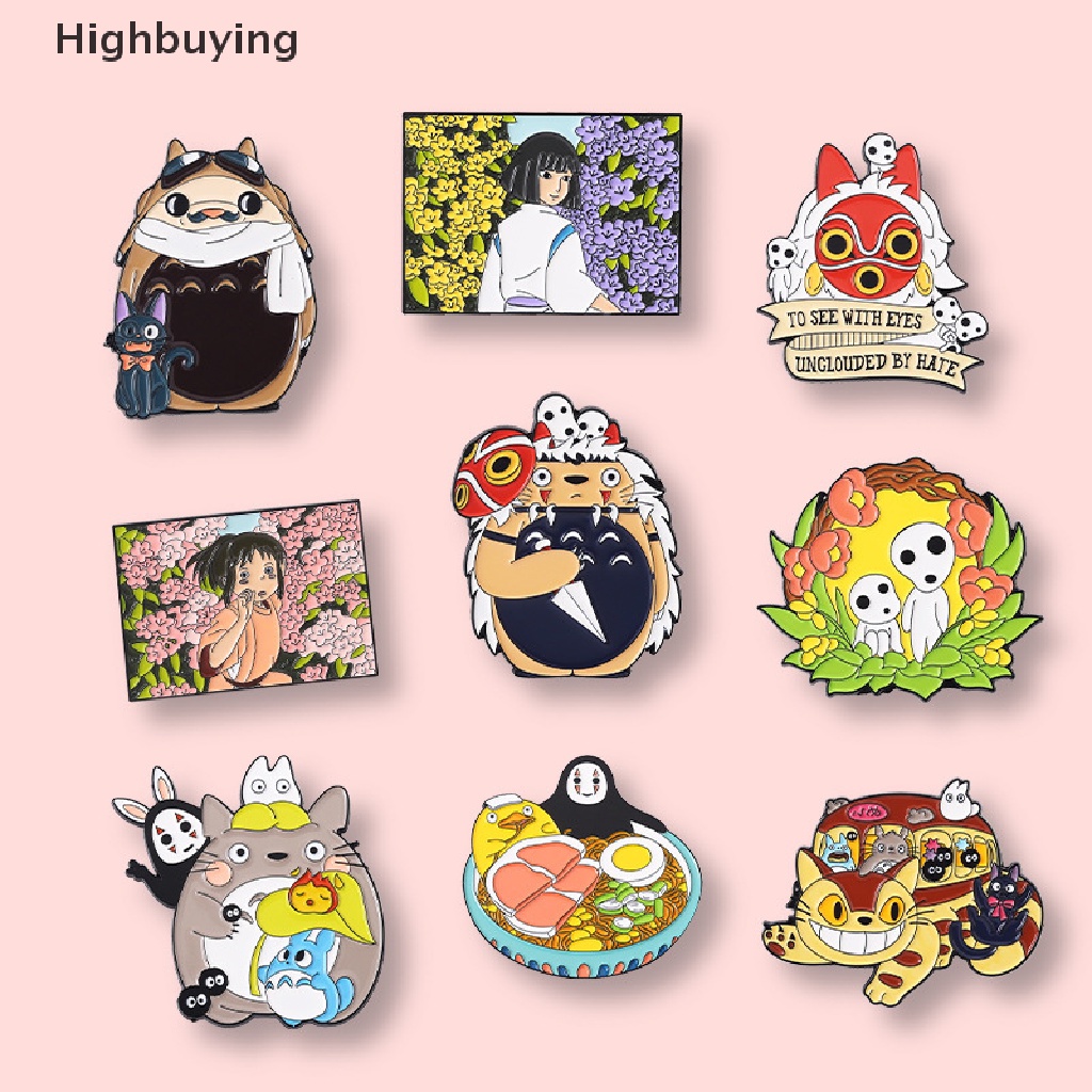 Hbid Bros Pin Enamel Desain Anime Spirited Away Totoro Untuk Koleksi