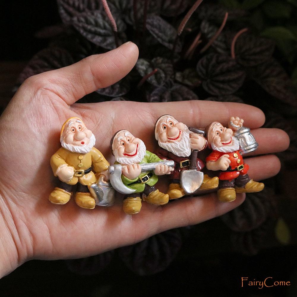 NICKOLAS1 Patung Miniatur Dwarf Gnomes Pemandangan Mikro Lucu