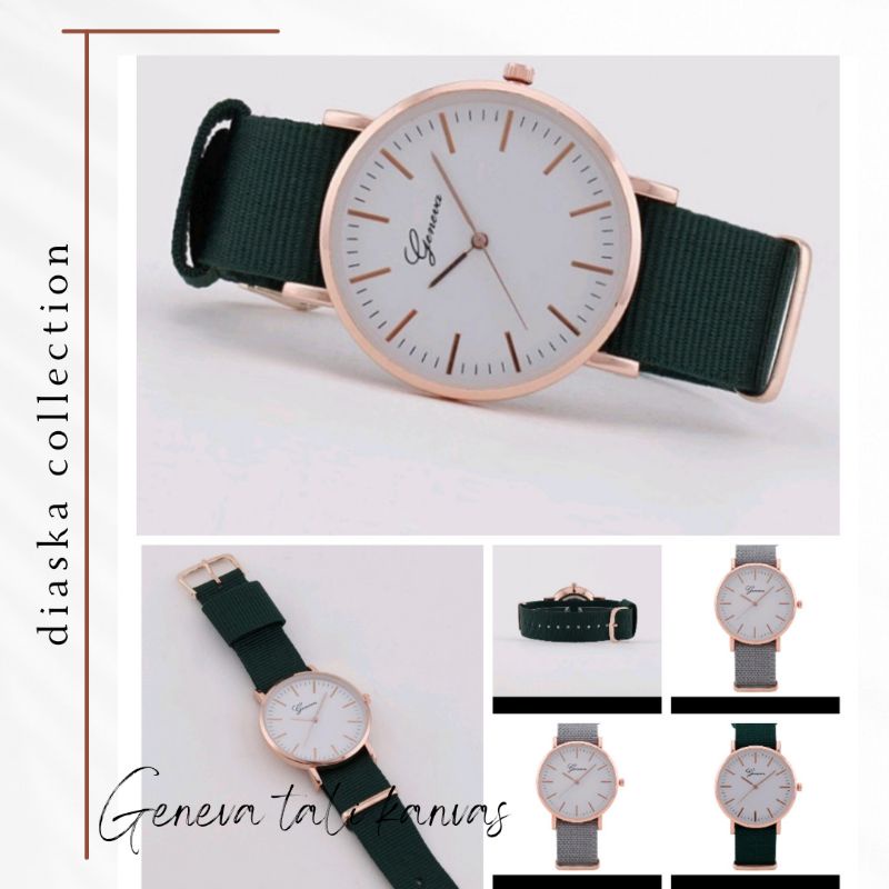 Jam Tangan GEVENA TALI CANVAS (002C)