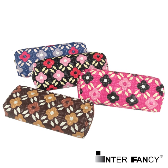 

Kotak Pencil / Pencil Case Interfancy Flower Bunga Motif Embos