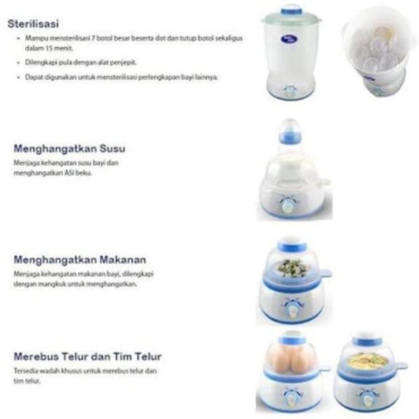 Baby Safe Sterilizer Multifungsi dengan LED Steril Botol Multi Fungsi