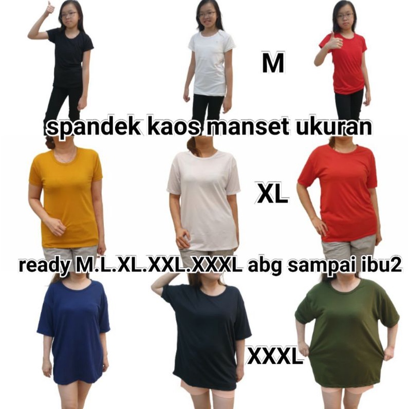 Meygrosir ready M.L.XL.XXL.XXXL.tgn pendek spandek kaos manset