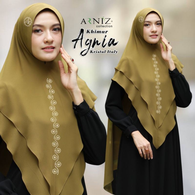 Khimar Agnia by Arniz dengan Kristal Italy