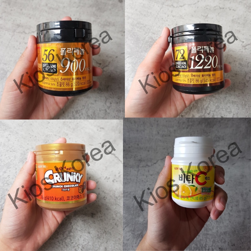 Lotte Dream Cacao 56% / 72% / Crunky Chocolate - Hospital Playlist Chocolate / Coklat Korea