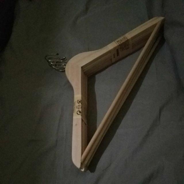 Gantungan Hopa Clothes Hanger  Isi 5 Pcs Gantungan Baju Kayu (hhl-128) Terlaris