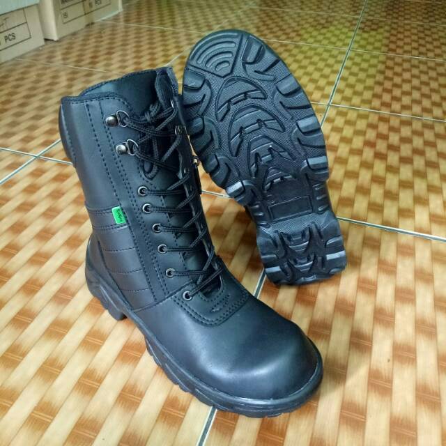 Sepatu pdl tali resteng hitam boots pantopel pdh