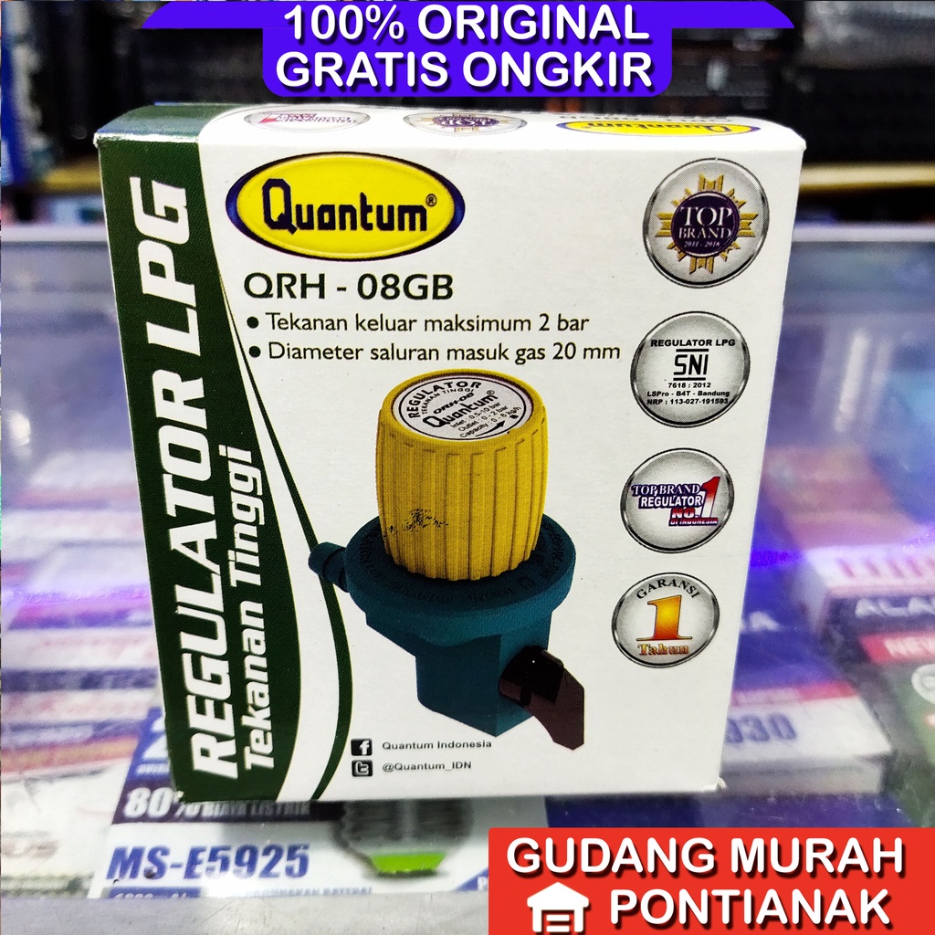 Regulator Quantum Tekanan Tinggi High Pressure QRH 08 GB tanpa meter