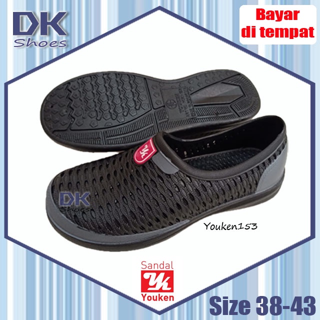 Youken 153 38-43 Sepatu Slip On Karet Laki Tahan Air Murah