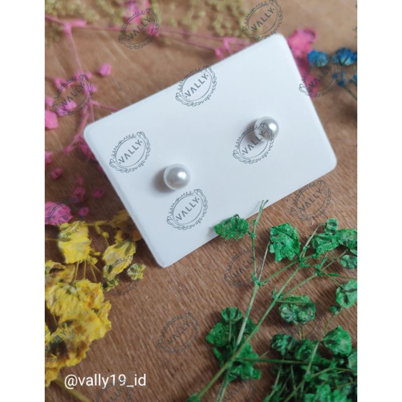 Anting Stud Pearl mini Impor Vally V-007