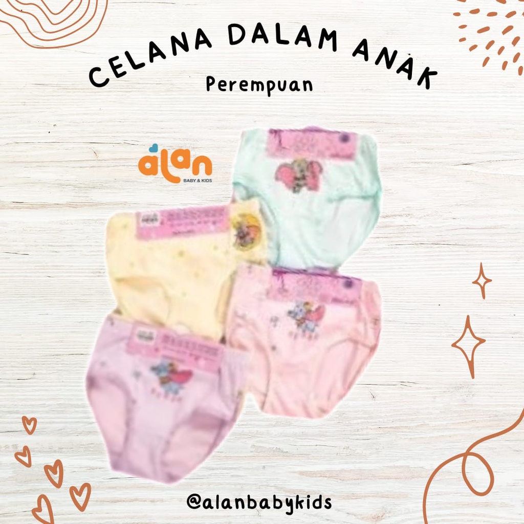 Children World Celana Dalam Anak Perempuan Mix isi 6 (CW-CDM/6)