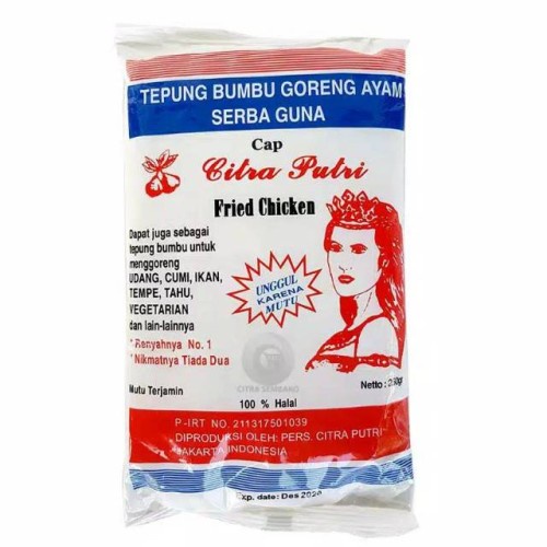 

TEPUNG BUMBU GORENG SERBAGUNA CITRA PUTRI 250G