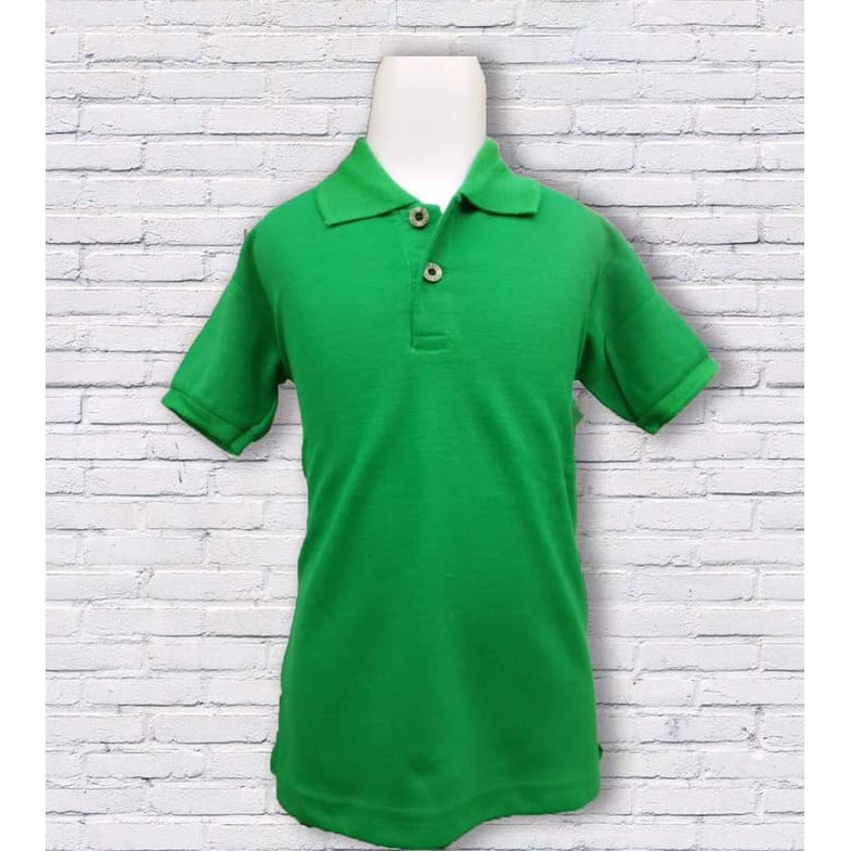 POLO ANAK WARNA HIJAU FUJI - KAOS BERKERAH ANAK PRIA - POLO SHIRT ANAK