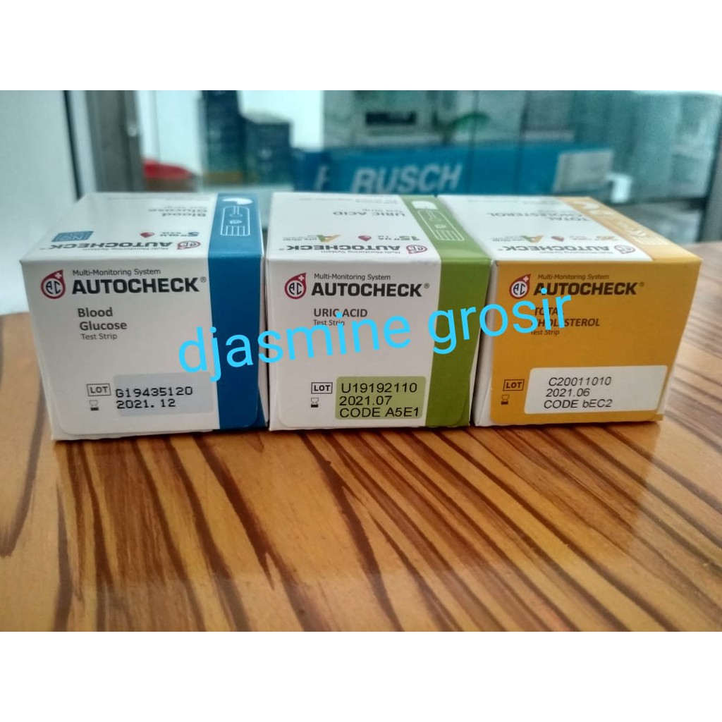 Strip Autocheck / Glucose Gula Darah / Ua Asam Urat / Kolesterol Colesterol