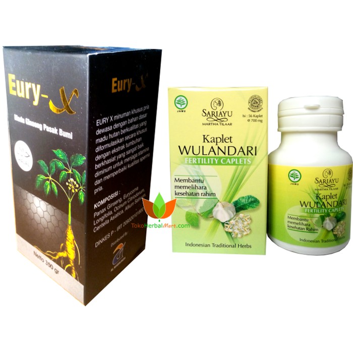 PAKET MADU EURY X DAN KAPLET WULANDARI SARIAYU  HERBAL PENYUBUR Diskon