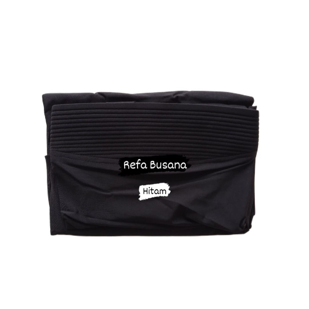 Jilbab Instan Kerudung Instan Jilbab Bergo Jersey Premium Sarah-Hitam