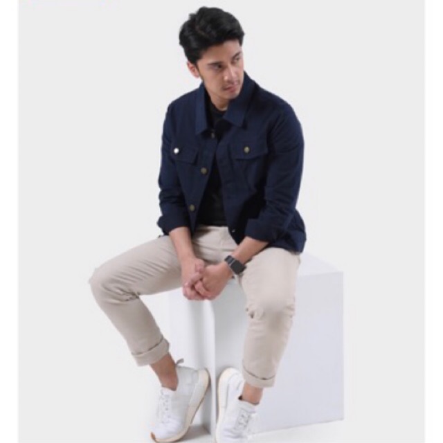 Canvas Suede Trucker by Maleid