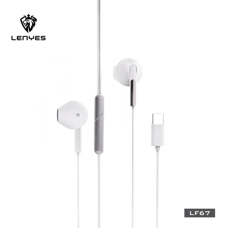 RY - handsfree earphone headset lenyes LF 67 LF-67 type C  year high quality bass