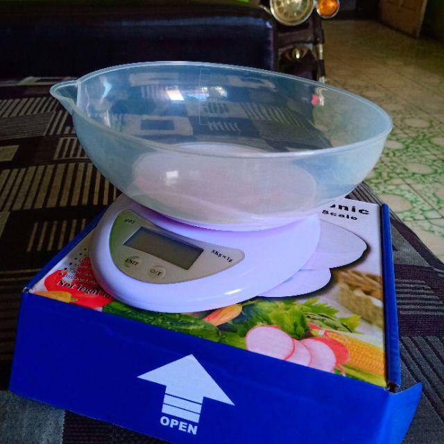 Timbangan Kue / Timbangan Dapur Digital 5 Kg Plus Mangkok