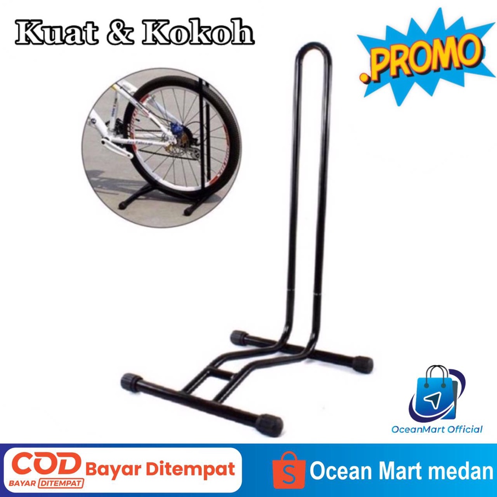 Paddock Sepeda Universal Standar Pedok Model L Black/Hitam MTB Roadbike Aksesoris Sepeda OCEAN MART OCEANMART