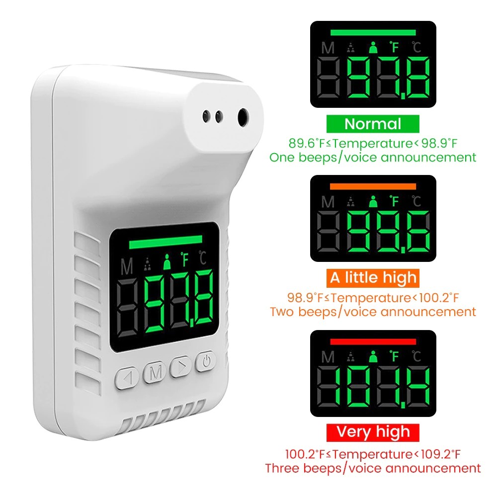 Thermometer Wall Non Contact Termometer Tempel Termometer Dinding K3X Komplit dengan Tripod