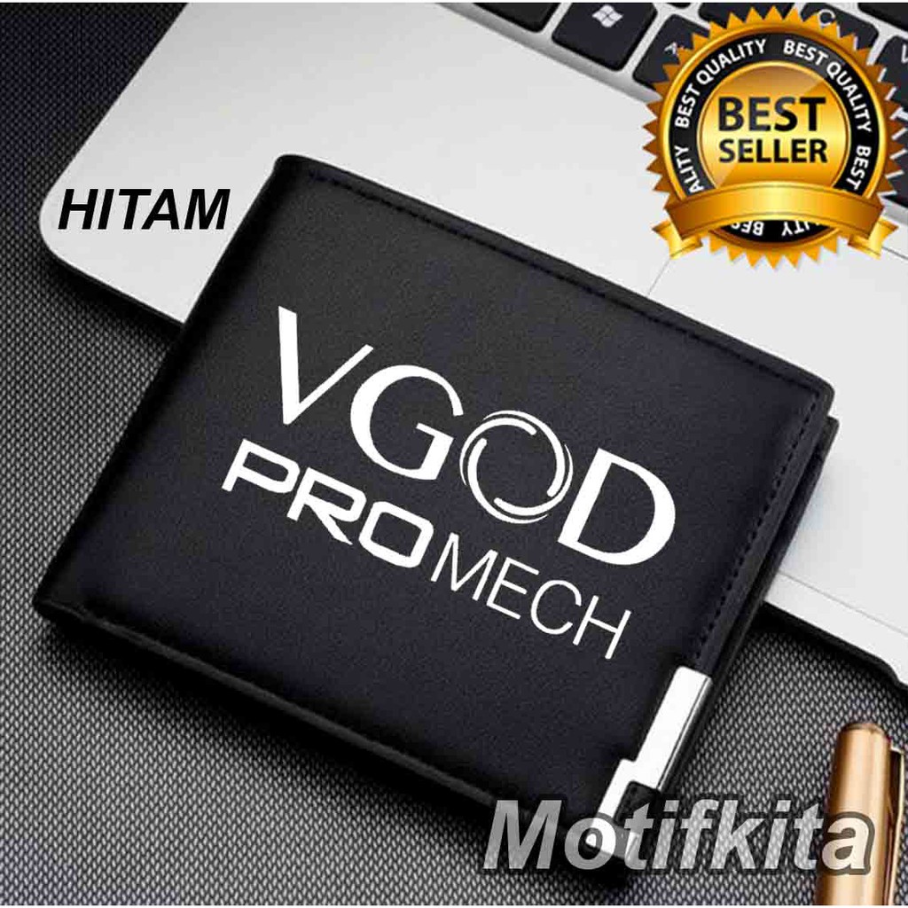 Dompet Kulit VGOD PROMECH VAPE Dompet Cowok  Keren pria motifkita Polos