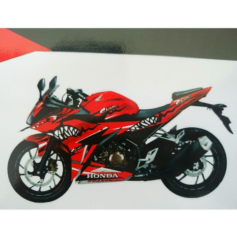 Striping Motor Cbr 150 R Variasi Hiu Hitam Shopee Indonesia