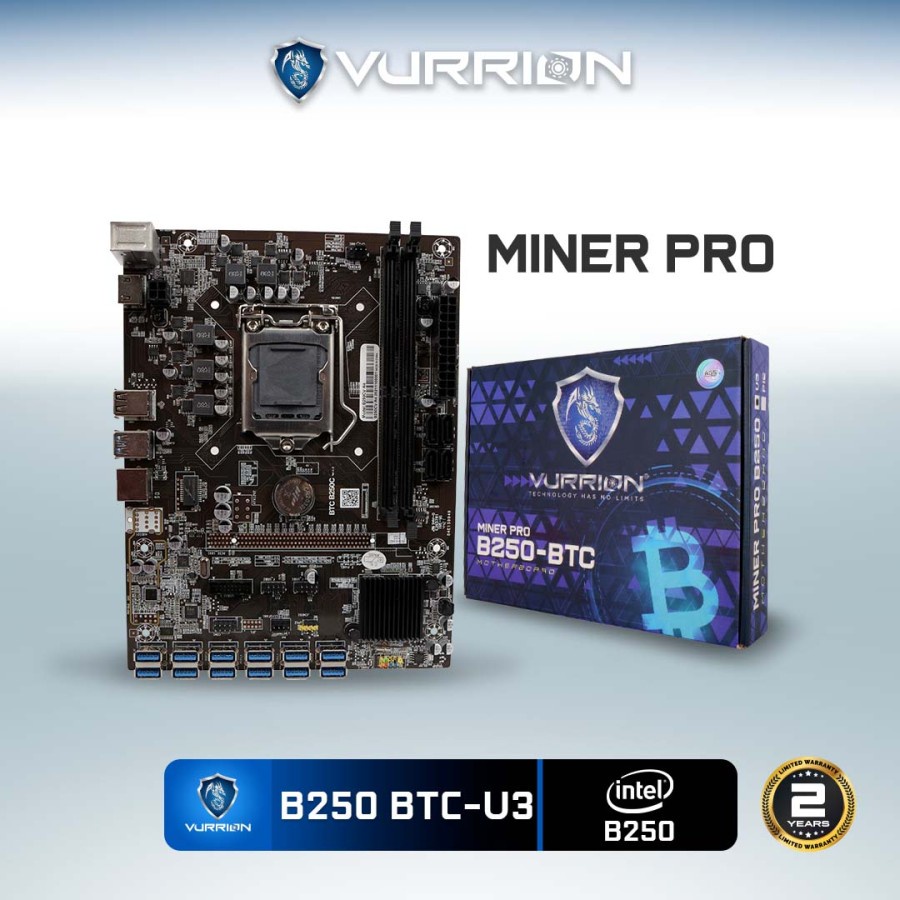 MAINBOARD MOTHERBOARD VURRION Mobo MinerPro B250 U3