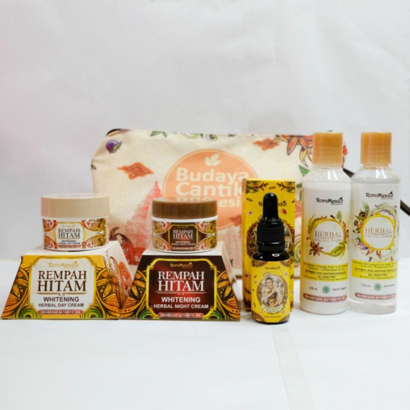 Paket Skincare Exclusive Rempah Hitam Whitening Roro Mendut